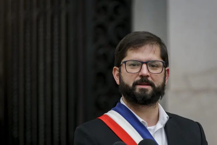 Gabriel Boric, presidente do Chile (Sebastián Vivallo Oñate / Agencia Makro/Getty Images)