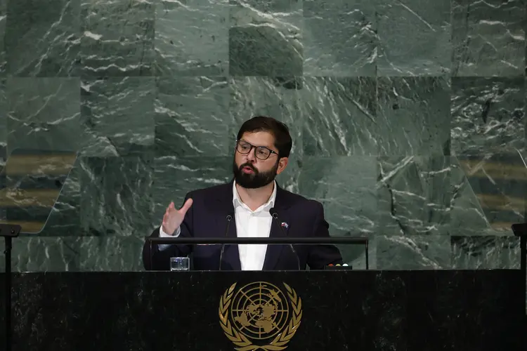 Gabriel Boric, presidente do Chile (Anna Moneymaker/Getty Images)