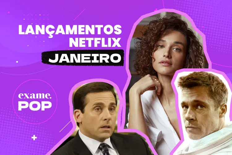 Netflix: confira todos os lançamentos de janeiro na plataforma (Montagem exclusiva/Exame)