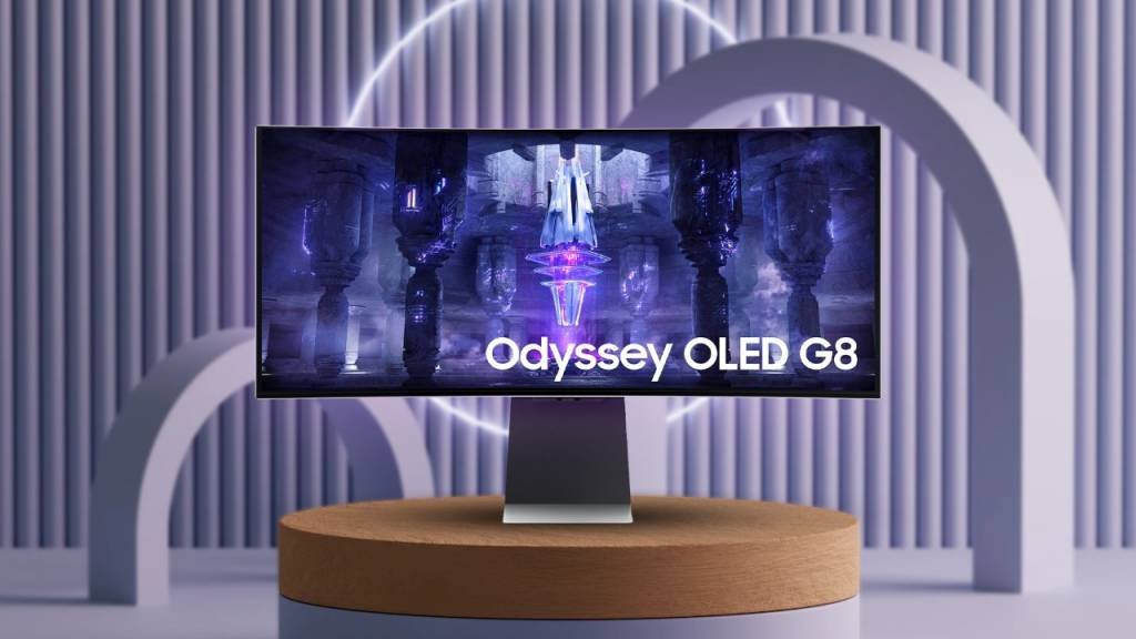 Odyssey OLED G8: dispositivo tem tela curva e resolução ultrawide (Samsung/Reprodução)