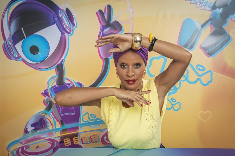 Aline Wirley: ex-Rouge foi uma das participantes do "camarote" do BBB 23 (Globo/Paulo Belote/Reprodução)