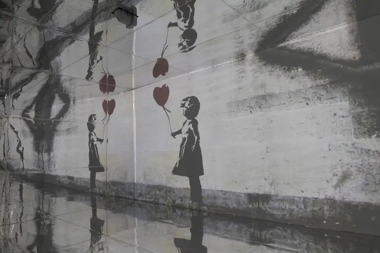 Mostra "The Art of Banksy: Without Limit". (Divulgação/Divulgação)