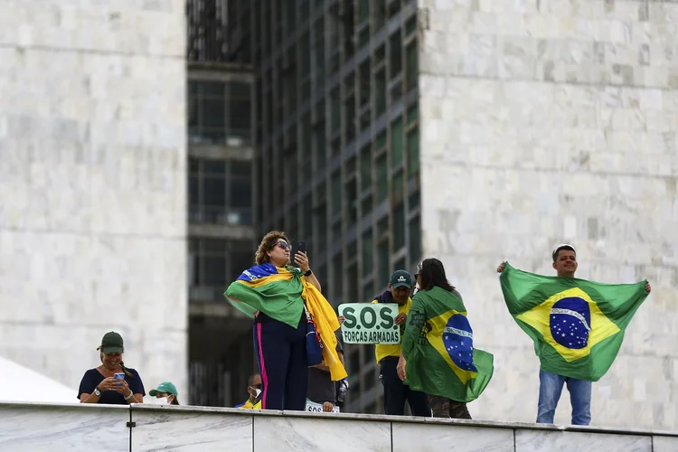Um protesto que tenha como bandeira a ruptura da democracia, em tese (Marcelo Camargo/Agência Brasil)