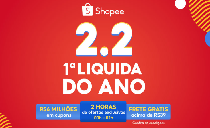 Liquidação da Shopee oferece R$ 6 milhões em cupons de descontos