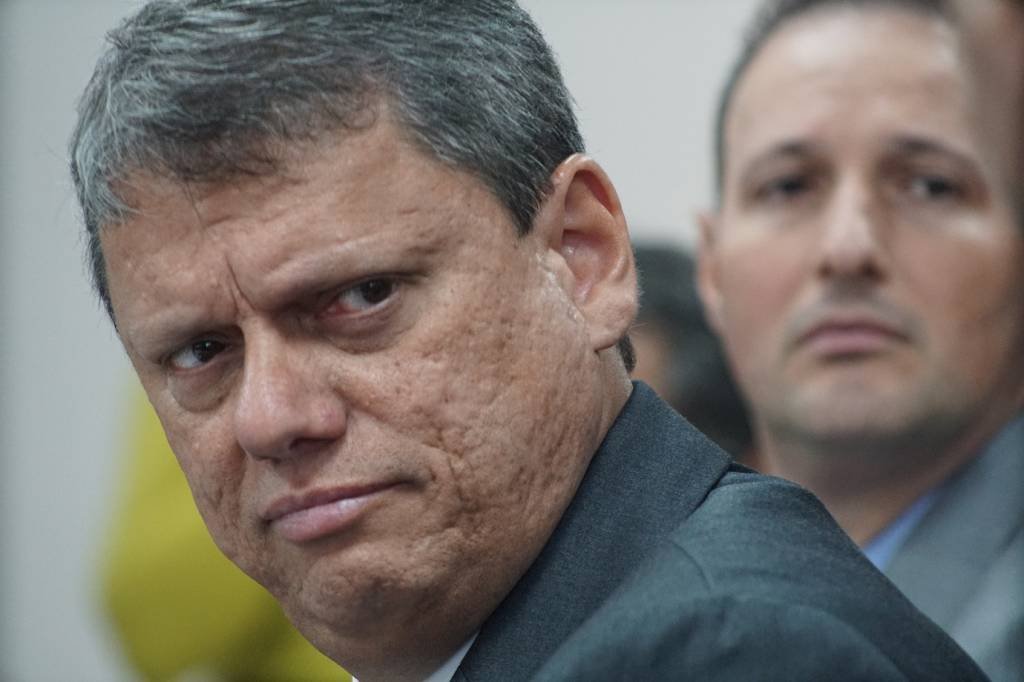 Tarcísio: segundo nota divulgada pela gestão estadual, governador de SP já foi atendido e medicado (Rogério Cassimiro/Governo do Estado de SP/Flickr)