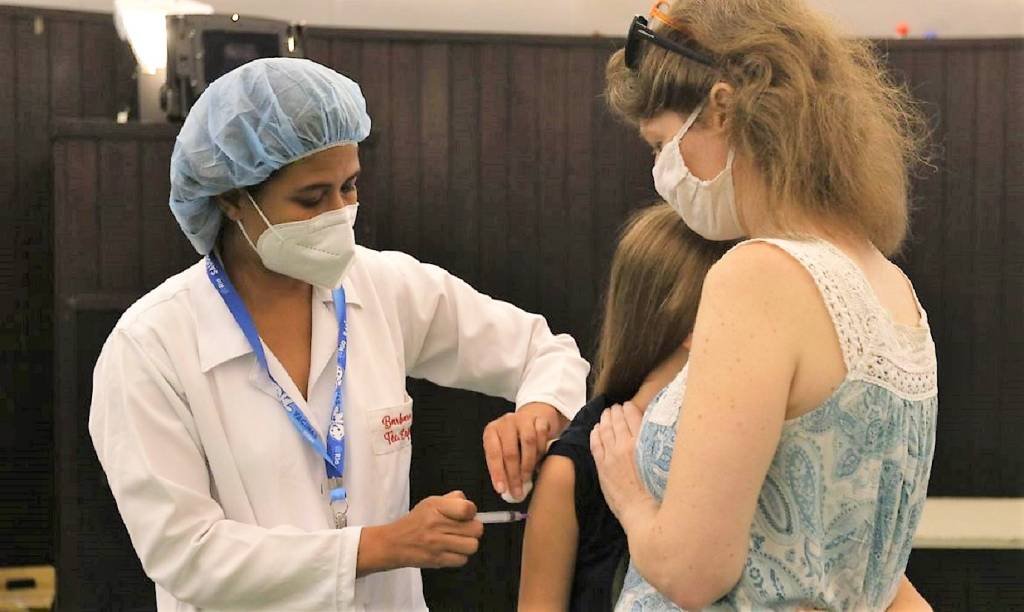 Vacinação contra covid-19: A pasta recomenda a vacinação de crianças de 3 a 11 anos para conter o avanço da doença (Tânia Rego/Agência Brasil)