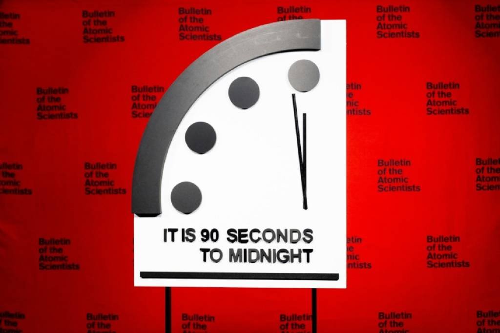 Relógio do Juízo Final: Até agora, o mais próximo que esteve da meia-noite, a hora fatídica que esperam que nunca chegue, tinha sido 100 segundos (AFP/AFP)