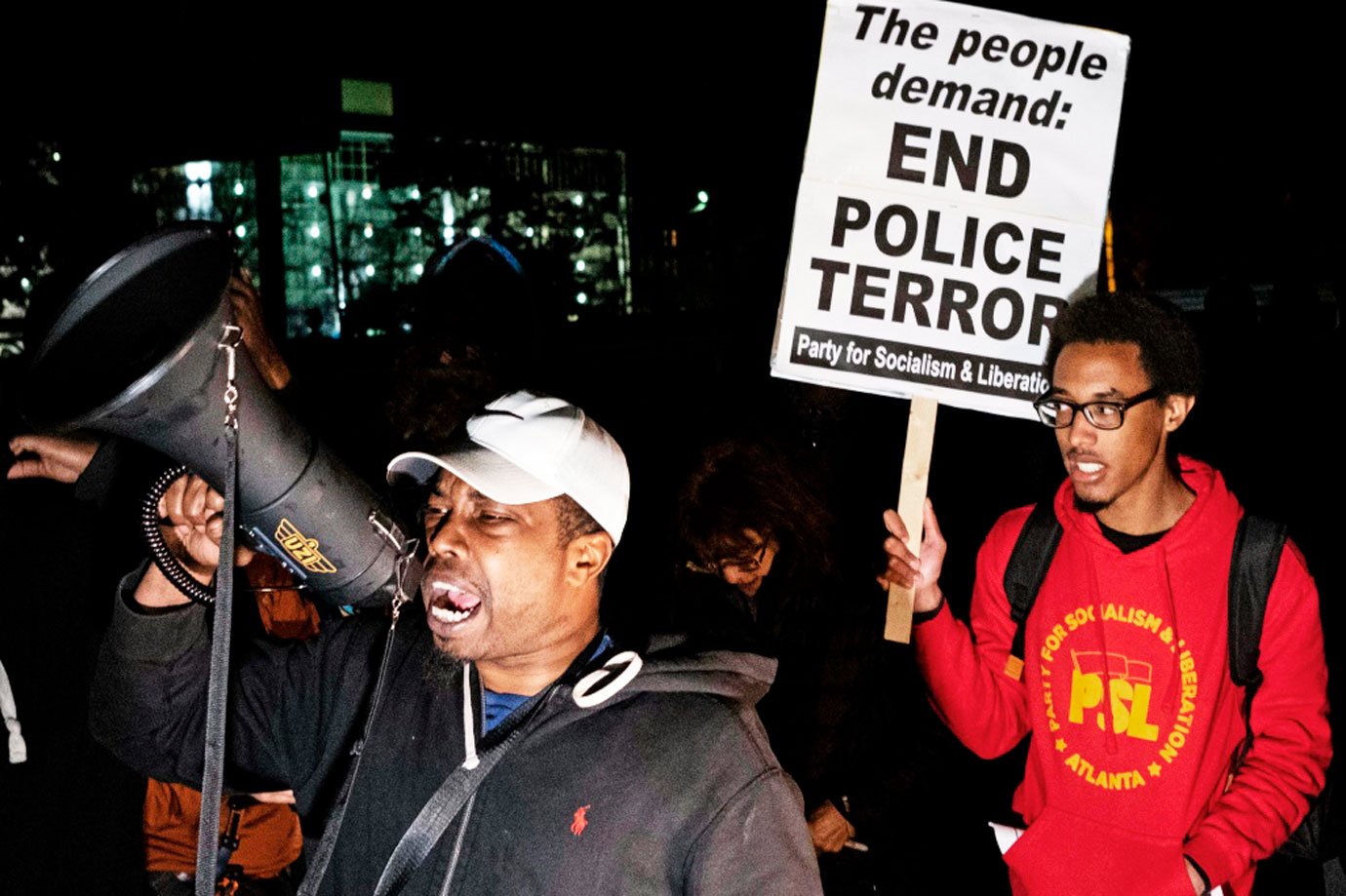 Manifestação contra a morte de um afrodescendente pelas mãos da polícia em Memphis, em 27 de janeiro de 2023