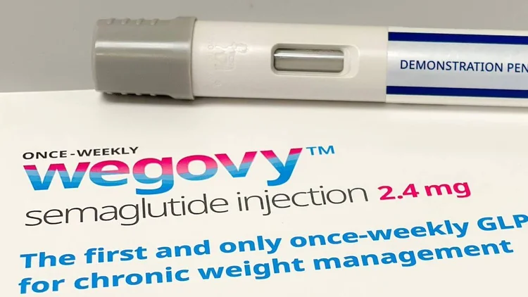 Medicamento Wegovy: o composto semaglutida também é utilizado para tratar diabetes tipo 2 (Wegovy/Reprodução)