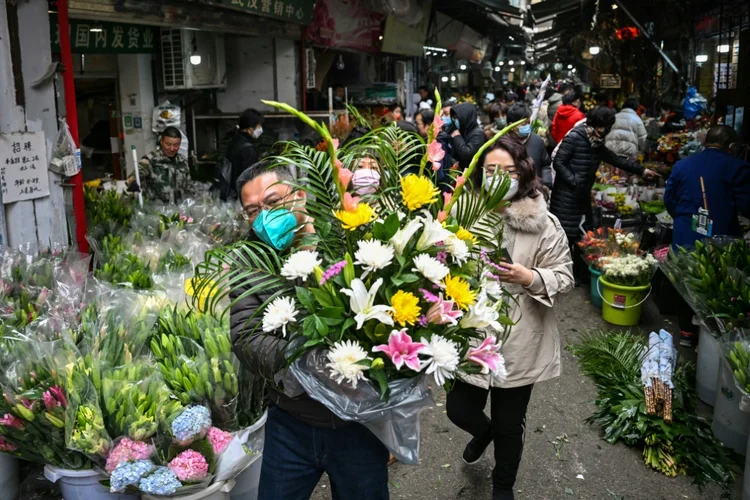 China: Em dezembro, a China suspendeu a estratégia de "covid zero" imposta pelas autoridades (AFP/AFP)