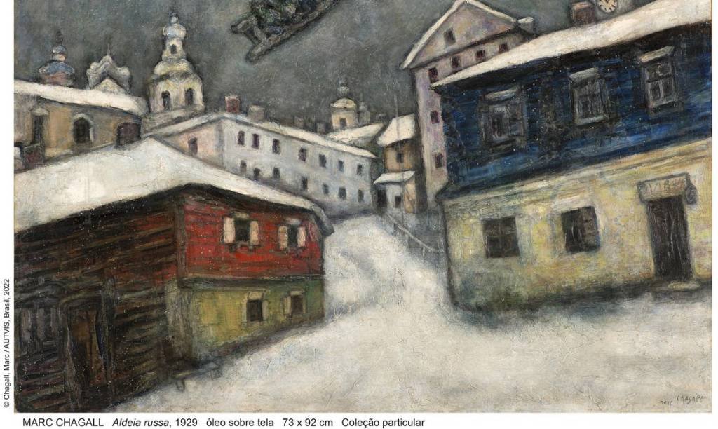 Quadro "Aldeia Russa" do artista Marc Chagall. (Agência Brasil/Divulgação)