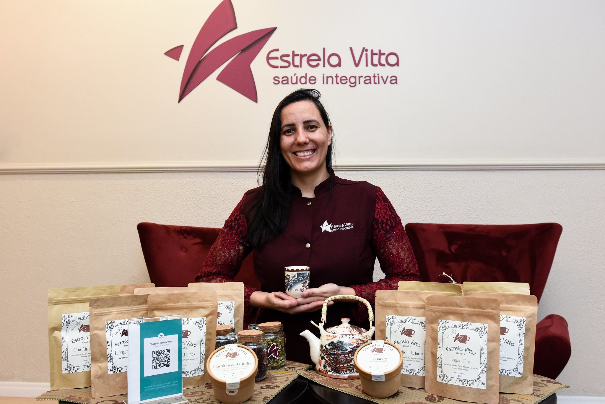 Carla Cardoso, proprietária da casa de chás Estrela Vitta