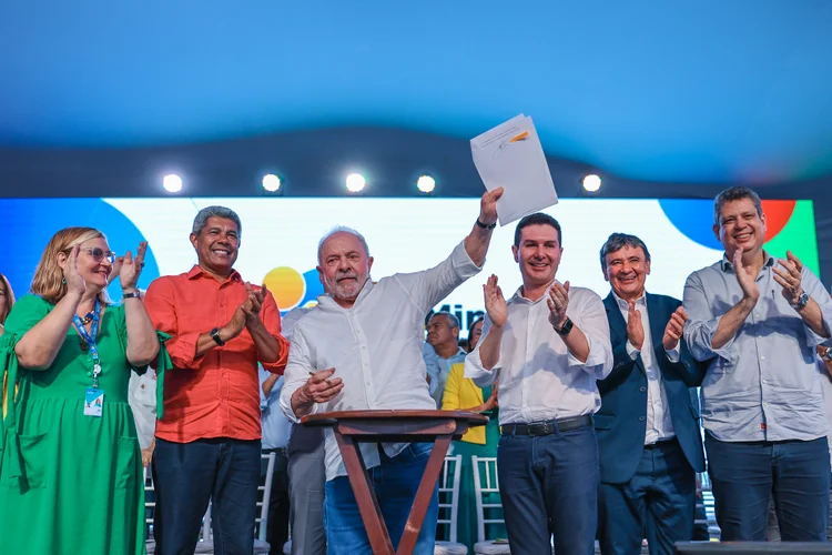 Lula: presidente esteve no relançamento do Minha Casa Minha Vida em Santo Amaro (BA) (Ricardo Stuckert/Flickr)