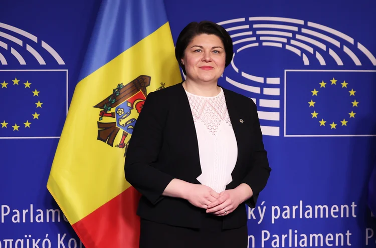 Natalia Gavrilita: "Fomos imediatamente confrontados com chantagem de energia e aqueles que fizeram isso esperavam que cedêssemos." (Anadolu Agency/Getty Images)