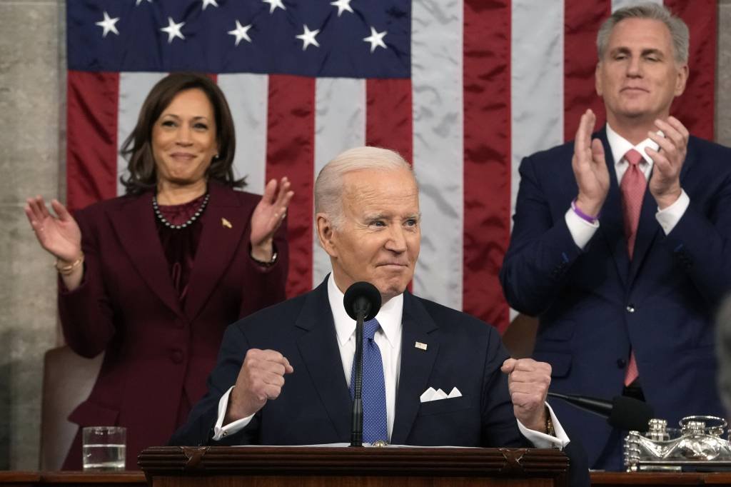 Biden: O democrata, de 80 anos, pretende voltar a se candidatar à Casa Branca (Jacquelyn Martin/Getty Images)