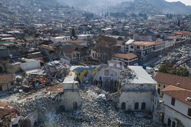 Terremoto na Turquia. (YASIN AKGUL/AFP/Getty Images)