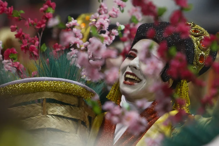 A Mocidade Alegre levou o título de campeã do carnaval de 2023 em São Paulo (MIGUEL SCHINCARIOL / Colaborador/Getty Images)