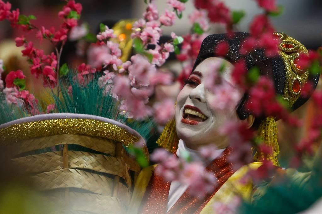 A Mocidade Alegre levou o título de campeã do carnaval de 2023 em São Paulo (MIGUEL SCHINCARIOL / Colaborador/Getty Images)