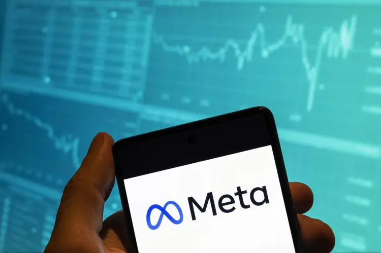 Meta: dona do Facebook anunciou alta de 210% no lucro e a distribuição de dividendos trimestrais de US$ 0,50 por ação (LightRocket/Getty Images)