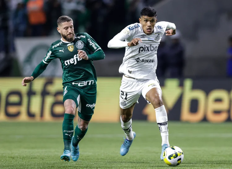 Em momentos diferentes na competição, Palmeiras e Santos entram em campo buscando vencer o primeiro clássico do ano (Alexandre Schneider/Getty Images)