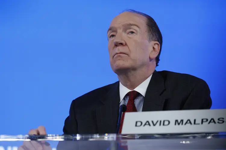 WASHINGTON, DC - OCTOBER 13: World Bank president David Malpass speaks at a press conference on the fourth day of the IMF and World Bank Annual Meetings at the International Monetary Fund (IMF) headquarters on October 13, 2022 in Washington, DC. On Tuesday, the International Monetary Fund downgraded its forecast for the global economy, saying it expects 2.7% global growth next year. (Photo by Anna Moneymaker/Getty Images) (Anna Moneymaker/Getty Images)