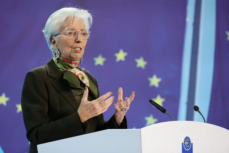 Lagarde: A presidente do BCE vê "sinais crescentes de que a economia global está se fragmentando em blocos concorrentes" (Andreas Rentz/Getty Images)