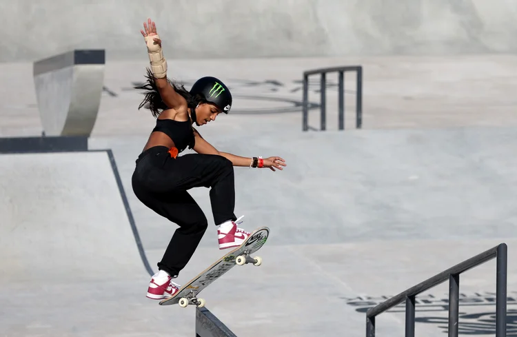 Rayssa Leal: Fadinha venceu o SLS Super Crown, a final da Liga Mundial de skate street (Francois Nel/Getty Images)