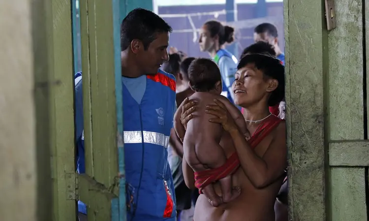 Surucucu (RR), 09/02/2023 - Deslocamento de equipes da Força Nacional do SUS para atendimento em Surucucu, na Terra Indígena Yanomami. Foto: Fernando Frazão/Agência Brasil (Fernando Frazão/Agência Brasil)