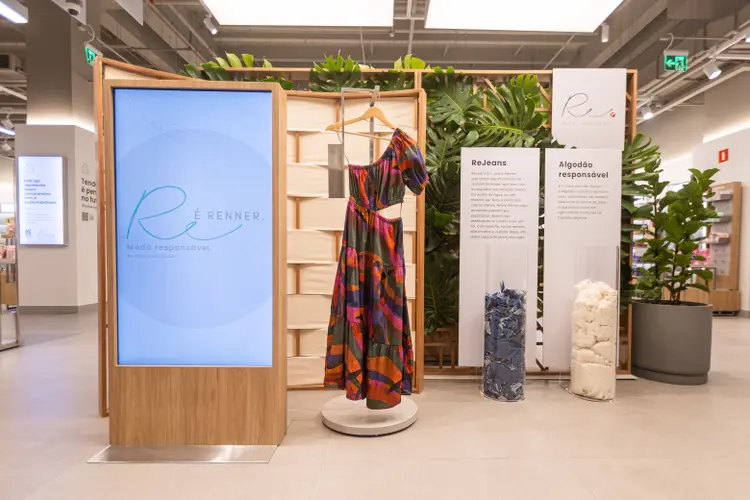 Loja da Renner em Jacarepaguá, no Rio de Janeiro: a marca lançou as primeiras lojas do varejo brasileiro projetadas com base nos princípios de economia circular (Lojas Renner S.A./Divulgação)