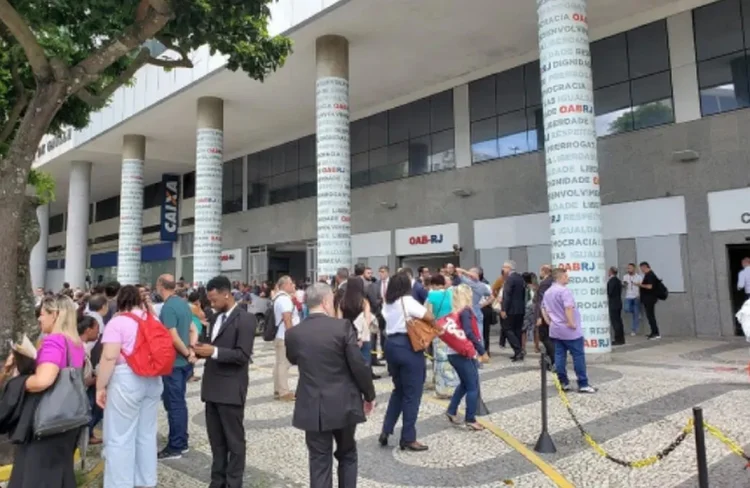 Prédio onde fica a OAB-RJ, no Centro da capital fluminense, foi esvaziado  (OAB-RJ/Divulgação)