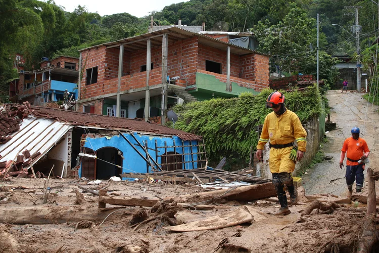 São Sebastião: chuvas seguem altas no litoral norte de São Paulo (Rovena Rosa/Agência Brasil)