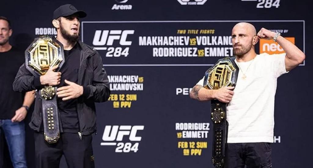 Onde assistir ao vivo e qual horário do UFC 284; Makhachev e Volkanovski disputam o cinturão