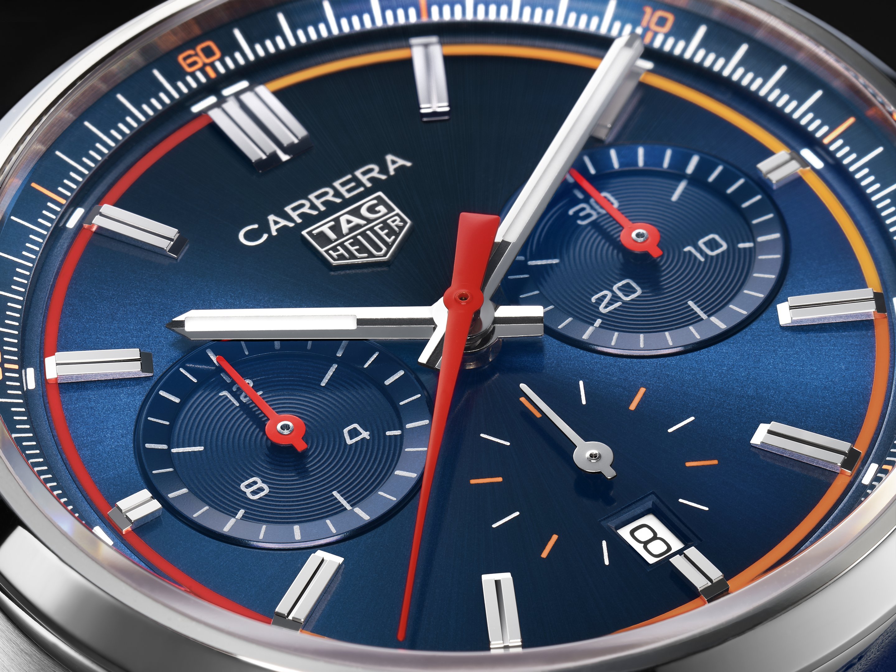 TAG Heuer Carrera Calibre Heuer 02 Chronograph 44mm Esfera  Azul