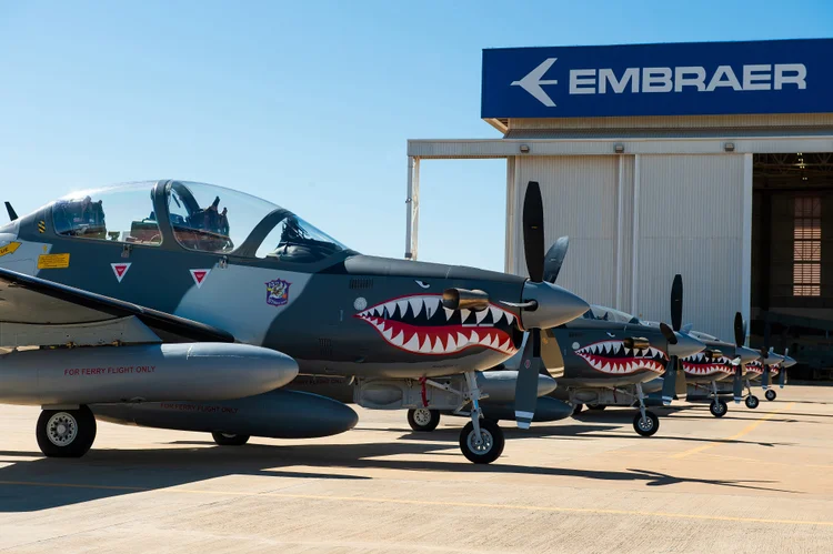 A-29: Com mais de 260 unidades entregues, a aeronave já foi adquirida por mais de 15 forças aéreas no mundo (Embraer/ Facebook/Reprodução)
