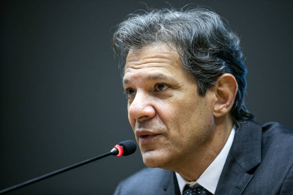 Fernando Haddad: m evento sobre o Bolsa Família, o presidente Lula disse que a economia não cresceu "nada'' no último trimestre (Ministério da Fazenda/Flickr)
