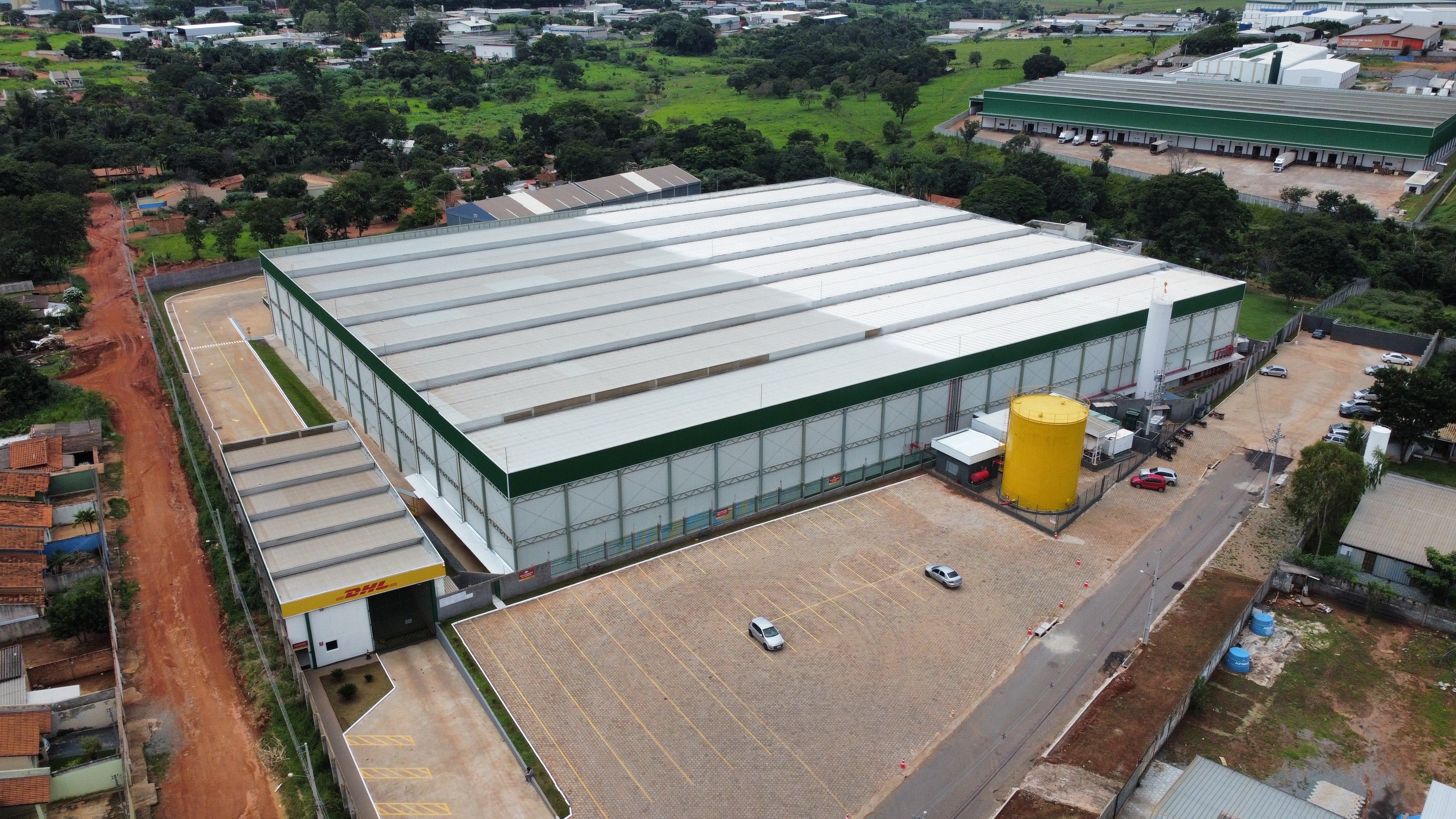 Centro de distribuição em Aparecida de Goiânia, município de Goiás (Divulgação/DHL)