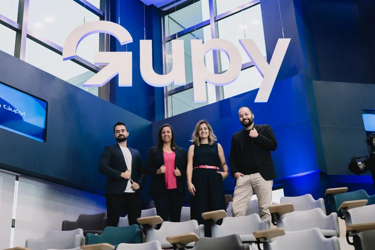 Guilherme Dias, Bruna Guimarães, Mariana Dias e Robson Ventura, sócios da Gupy (Gupy/Divulgação)