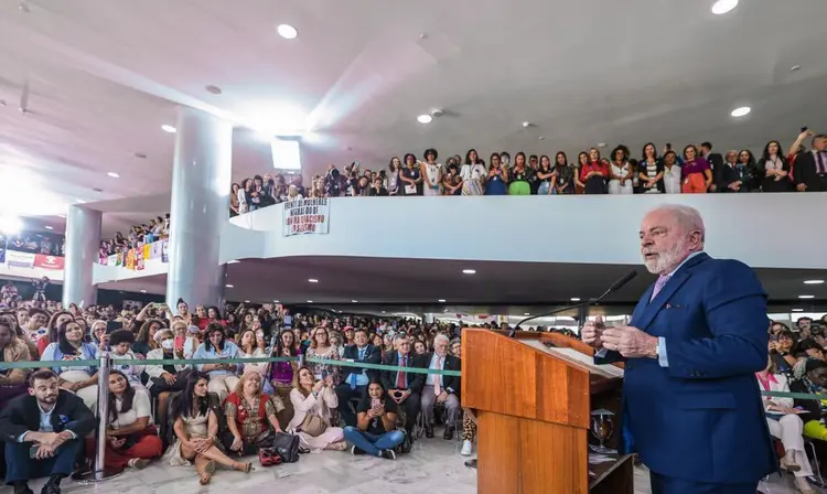 Dia das Mulheres: Lula anunciou um pacote de medidas focadas no público feminino como forma de "colocar fim à barbárie" (Ricardo Stuckert/Lula/Twitter/Reprodução)