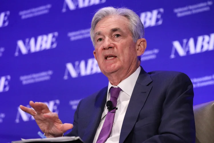 Jerome Powell, presidente do Fed (banco central americano) (Anadolu Agency/Getty Images)