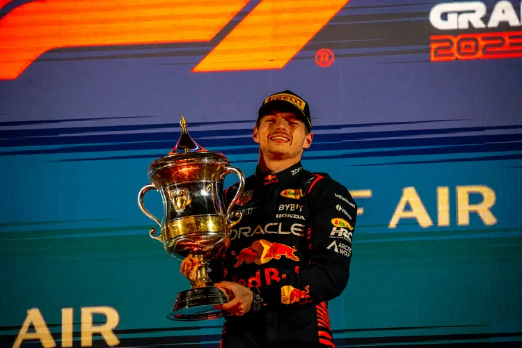 Essa foi a primeira vitória de Verstappen no Bahrein (Michael Potts/Getty Images)