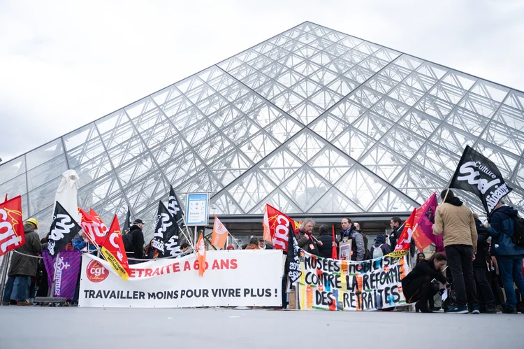 França: o Ministério do Interior estimou que 1,089 milhão de pessoas protestaram na última quinta-feira (Samuel Boivin/NurPhoto/Getty Images)