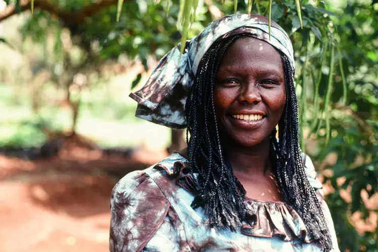 Wangari Maathai, professora e ativista ambiental nascida no Quênia (Wendy Stone/Getty Images)