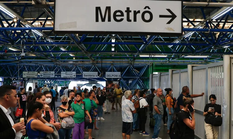 O ano passado também terminou com menos passageiros transportados pelo Metrô ante o patamar de 2019 (Fernando Frazão/Agência Brasil)