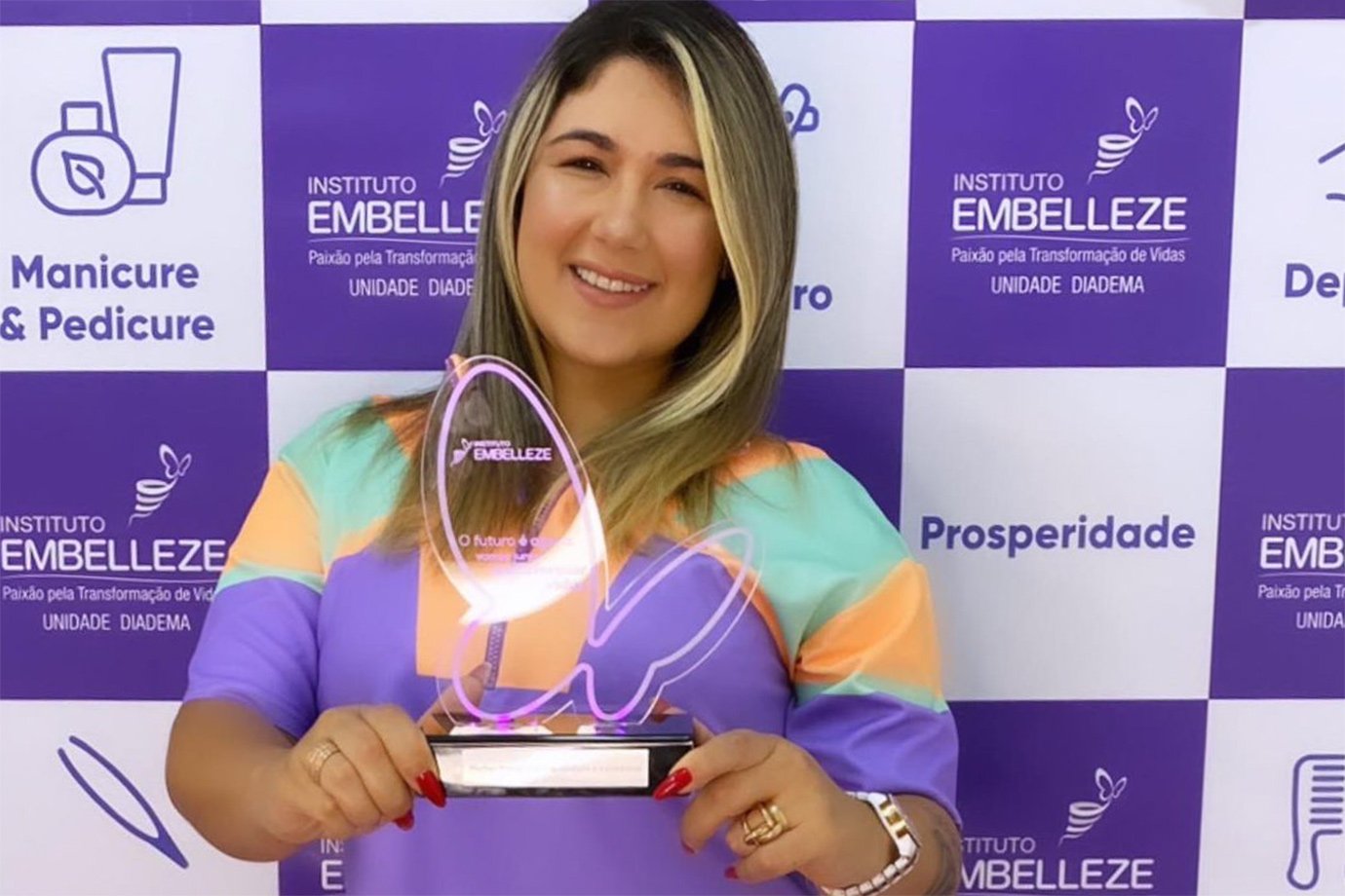 Vanessa Scaramuzza, franqueada do Instituto Embelleze