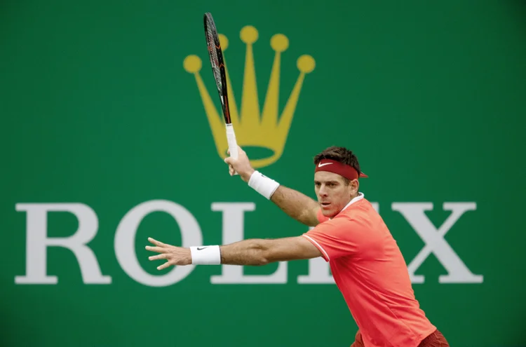 Juan Martín del Potro: 22 títulos e mais de US$ 25 milhões em prêmios na carreira (Rolex/Divulgação)