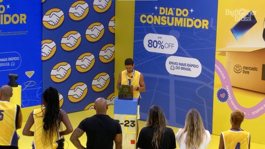 Gabriel Santana vence a Prova do Anjo do Mercado Livre (TV Globo / Gshow/Reprodução)