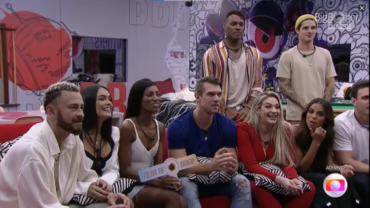 Participantes na Casa do Reencontro do BBB23: esta quinta-feira, 23, marca a grande volta de participantes que já foram eliminados para a casa (TV Globo / Captura de tela/Reprodução)