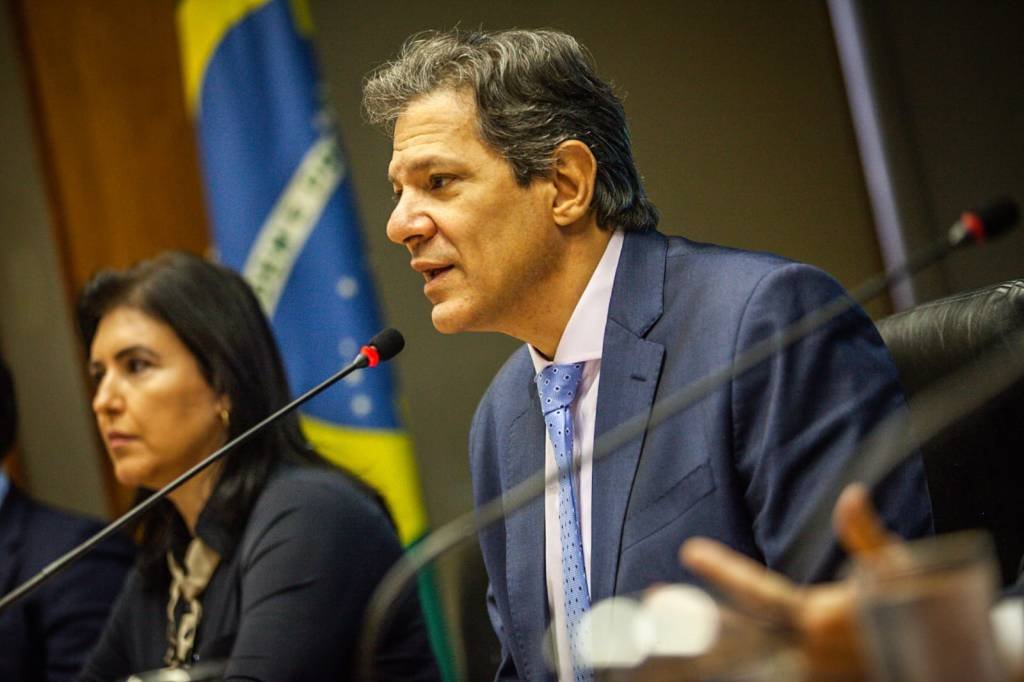Haddad: proposta de novo arcabouço fiscal (Diogo Zacarias/MF/Divulgação)