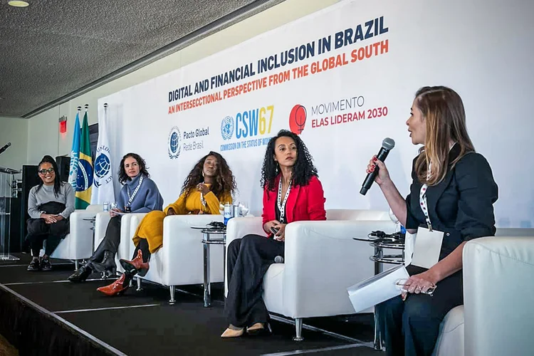 evento promovido pelo Pacto Global da ONU no Brasil, durante a 67ª Comissão sobre a Situação das Mulheres (CSW, da sigla em inglês) (Pacto Global/Reprodução)