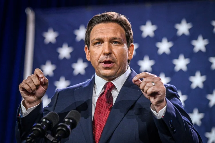 Governador da Flórida, Ron DeSantis, em 8 de novembro de 2022 (AFP/AFP)